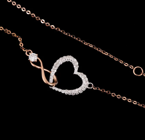 Collar Corazón Infinito
