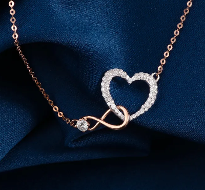 Collar Corazón Infinito