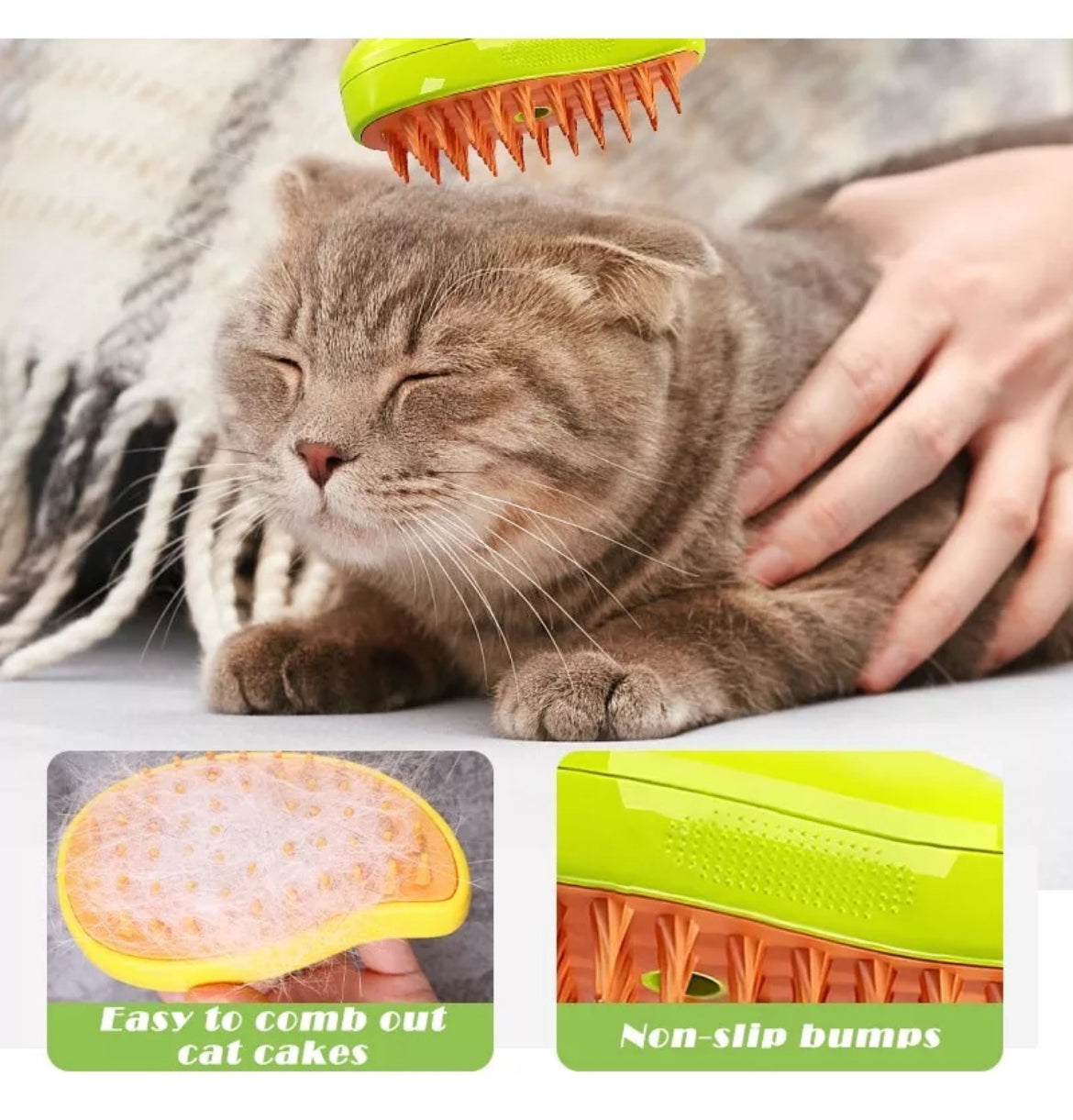 Cepillo para mascotas a vapor