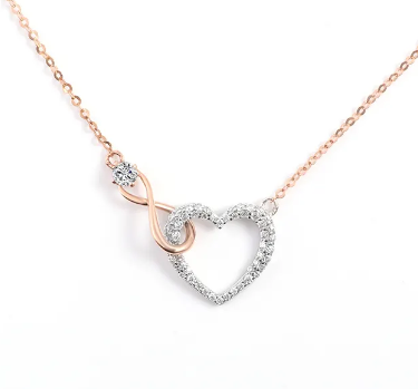 Collar Corazón Infinito