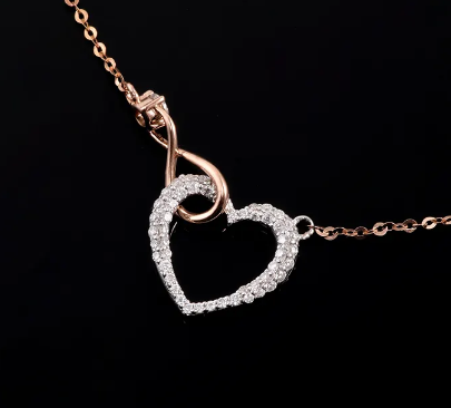 Collar Corazón Infinito