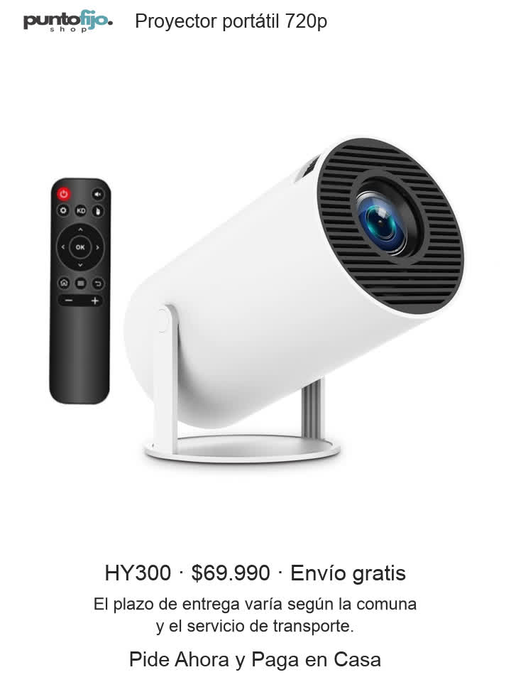 Proyector portátil HY300 · 720p