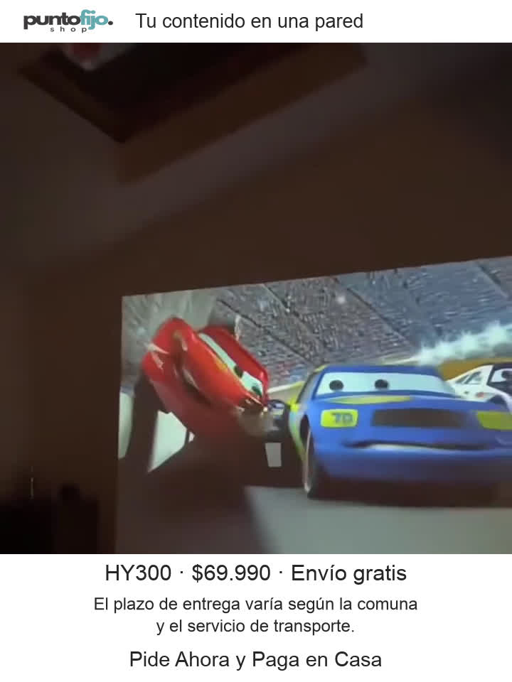 Proyector portátil HY300 · 720p