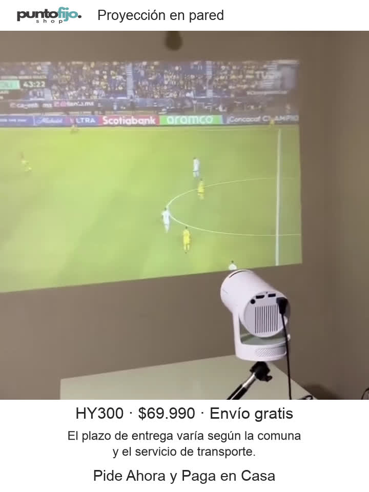 Proyector portátil HY300 · 720p